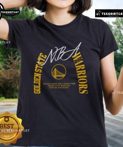 Premium Golden State Warriors Team Spirit Ladies Tee featuring vibrant team colors and stylish design for female fans.