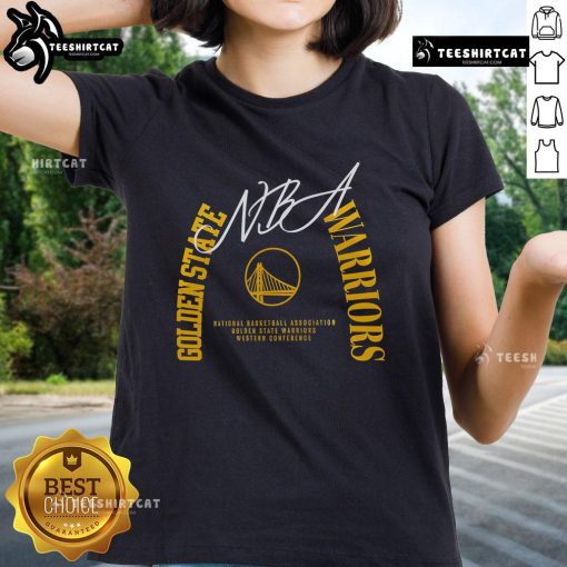Premium Golden State Warriors Team Spirit Ladies Tee featuring vibrant team colors and stylish design for female fans.