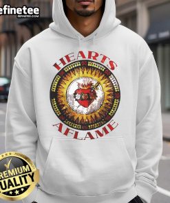 Premium Hearts Aflame Filthy Lucre Logo Hoodie showcasing a stylish design and vibrant colors for trendy fashion.