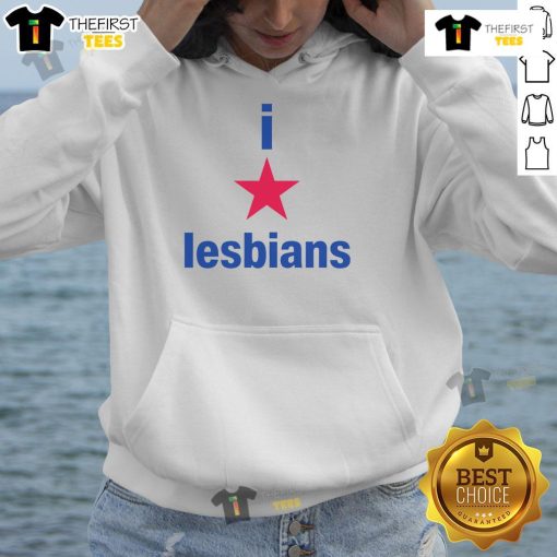 Premium I Love Lesbians Hoodie in vibrant colors, perfect for showing support and love for the LGBTQ+ community.