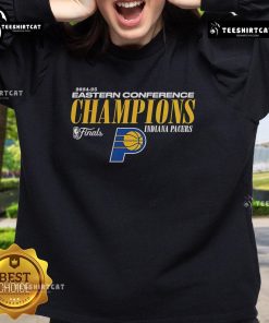 Premium Indiana Pacers 2025 Eastern Conference Champions basketball sweatshirt in vibrant team colors.