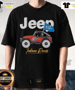 Premium Jeep NBA Finals Oklahoma City Thunder T-Shirt featuring bold team graphics and high-quality fabric for fans.