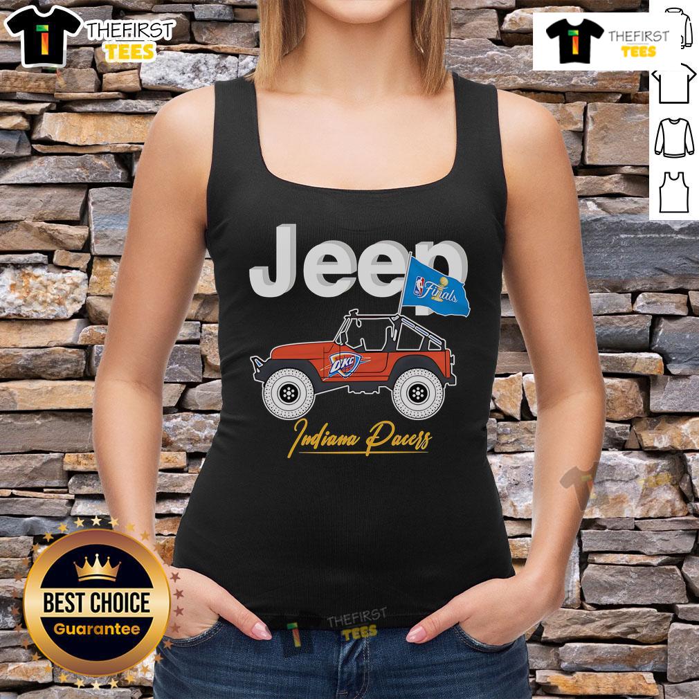 Premium Jeep Nba Finals Oklahoma City Thunder Tank Top Alt Text: Premium Jeep NBA Finals Oklahoma City Thunder tank top featuring team logo and vibrant colors, perfect for fans.
