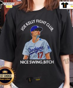 Premium Joe Kelly Fight Club Nice Swing Bitch Ladies Tee with bold graphic design for stylish women.
