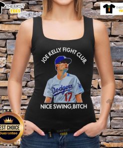 Alt Text: Premium Joe Kelly Fight Club Nice Swing Bitch Tank Top featuring a bold graphic design for fitness enthusiasts.