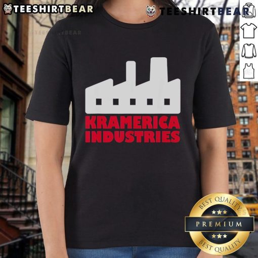 Premium Kramerica Industries Vandelay Latex Division ladies tee featuring a stylish design and comfortable fit for women.