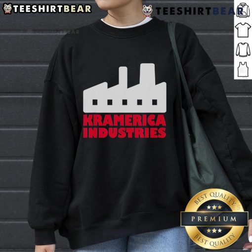 Alt Text: Premium Kramerica Industries Vandelay Latex Division Sweatshirt featuring a stylish design and comfortable fit.