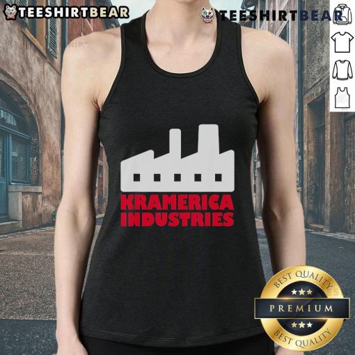Premium Kramerica Industries Vandelay Latex Division tank top featuring a stylish design and comfortable fit for casual wear.
