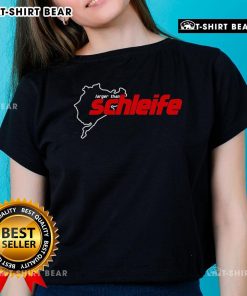 Alt Text: Premium Larger Than Schleife Trackstreet Boys III Ladies Tee in stylish design, perfect for casual wear and fans.
