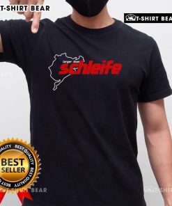 Alt Text: Premium Larger Than Schleife Trackstreet Boys III T-Shirt featuring vibrant design and comfortable fit for fans.