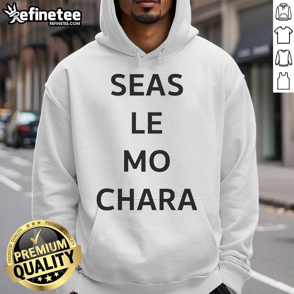 Premium Le Boom Wearing Seas Le Mo Chara Hoodie Alt Text: Premium Le Boom wearing Seas Le Mo Chara hoodie, showcasing stylish design and vibrant colors in a casual setting.