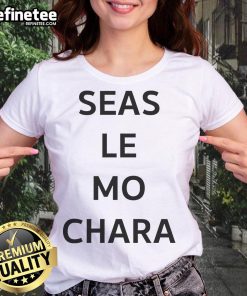 Alt Text: Premium Le Boom Seas Le Mo Chara ladies tee featuring a stylish design and comfortable fit for casual wear.