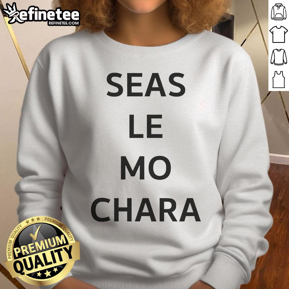 Premium Le Boom Wearing Seas Le Mo Chara Sweatshirt Premium Le Boom sweatshirt featuring Seas Le Mo Chara design, perfect for stylish and comfortable casual wear.