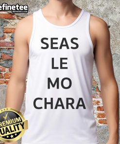 Model wearing Premium Le Boom Seas Le Mo Chara tank top, showcasing vibrant design and comfortable fit.
