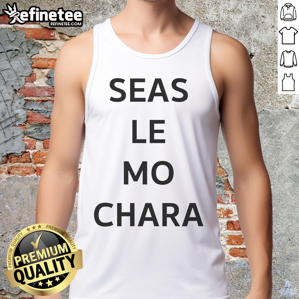 Premium Le Boom Wearing Seas Le Mo Chara Tank Top Model wearing Premium Le Boom Seas Le Mo Chara tank top, showcasing vibrant design and comfortable fit.