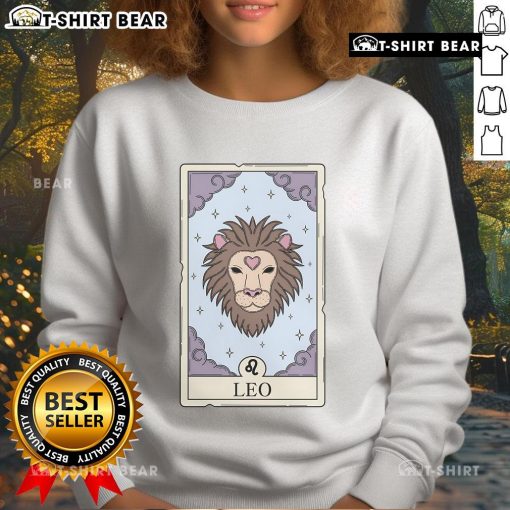 Premium Leo Card Sweatshirt featuring a stylish design and comfortable fit, perfect for casual wear and layering.