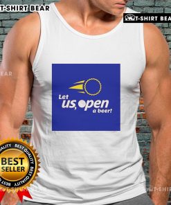 Premium Let Us Open A Beer Tank Top featuring a fun beer graphic, perfect for casual outings and beer enthusiasts.