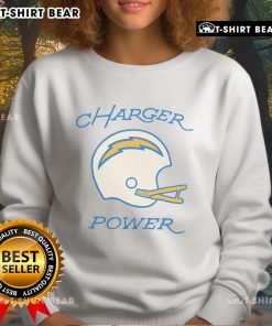 Premium Los Angeles Chargers Charger Power sweatshirt featuring team colors and logo, perfect for fans and cold weather.