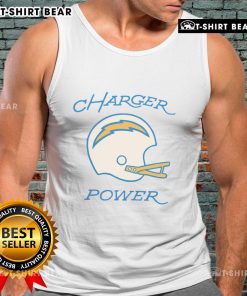 Premium Los Angeles Chargers Charger Power Tank Top featuring team colors and logo, perfect for fans and sports enthusiasts.