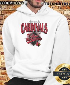 Premium Louisville Baseball 2025 College World Series Hoodie in navy blue, showcasing team spirit and style.