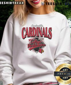 Premium Louisville Baseball 2025 College World Series Sweatshirt featuring team logo and vibrant colors for fans.