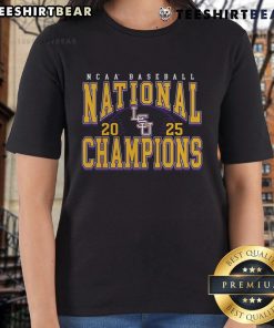 Premium LSU Tigers 2025 NCAA Baseball Men's College World Series Champions ladies tee in vibrant colors and stylish design.