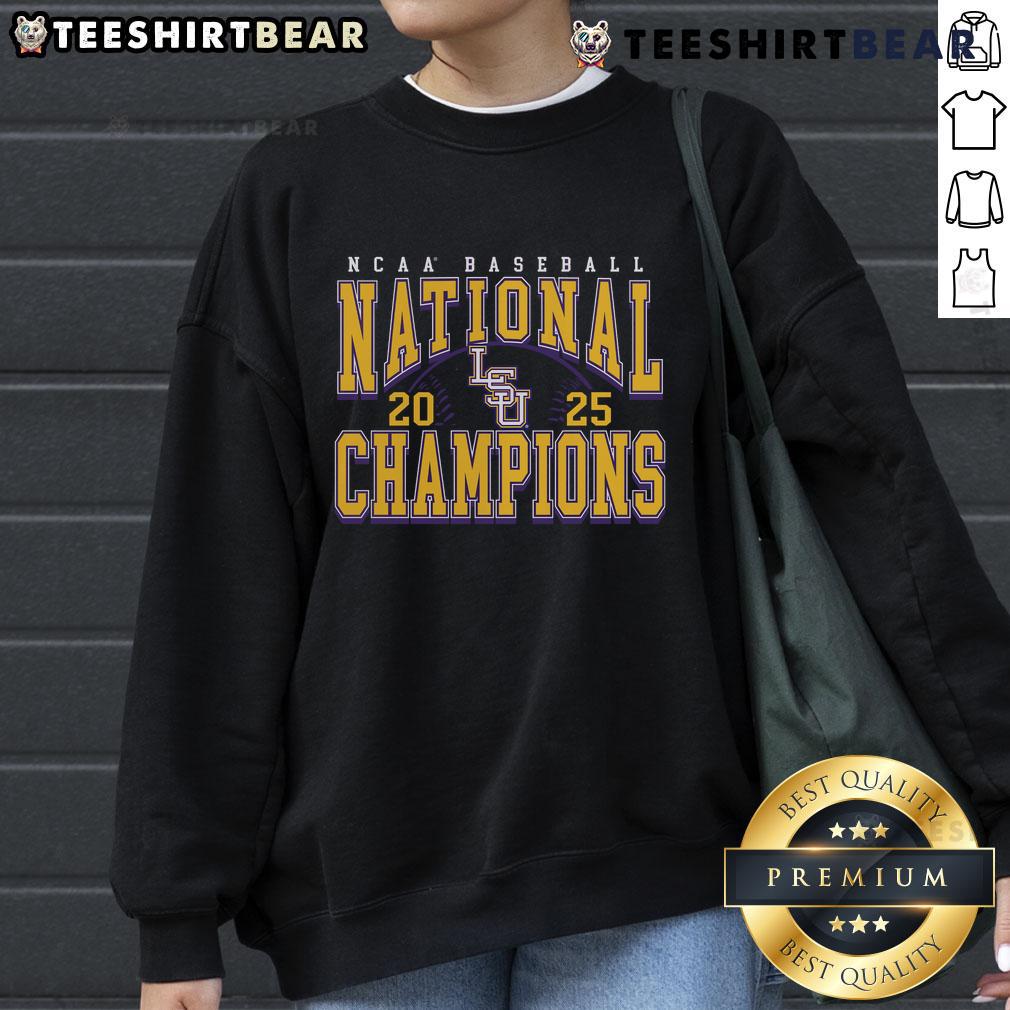 Premium LSU Tigers 2025 NCAA Baseball Men's College World Series Champions Sweatshirt Premium LSU Tigers 2025 NCAA Baseball Men's College World Series Champions Sweatshirt in vibrant team colors.