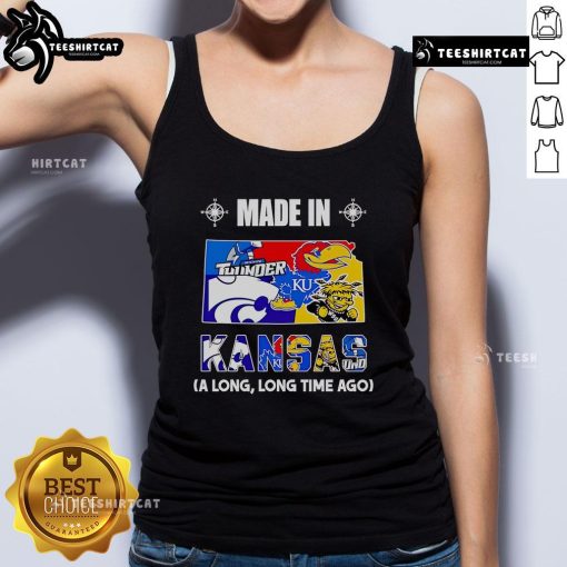 Premium Made in Kansas A Long Long Time Ago tank top featuring a vintage design and soft fabric for ultimate comfort.