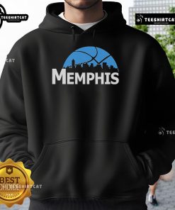 Premium Memphis Grizzlies Cityscape Skyline Style 2025 Hoodie showcasing vibrant team colors and urban design.