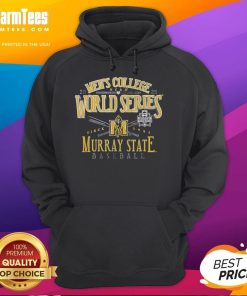 Premium Men's NCAA World Series Murray State Racers 2025 Baseball Hoodie in dark blue, featuring team logo and comfortable fit.