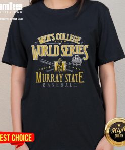 Alt Text: Premium men's NCAA World Series Murray State Racers 2025 baseball ladies' tee in vibrant colors and stylish design.
