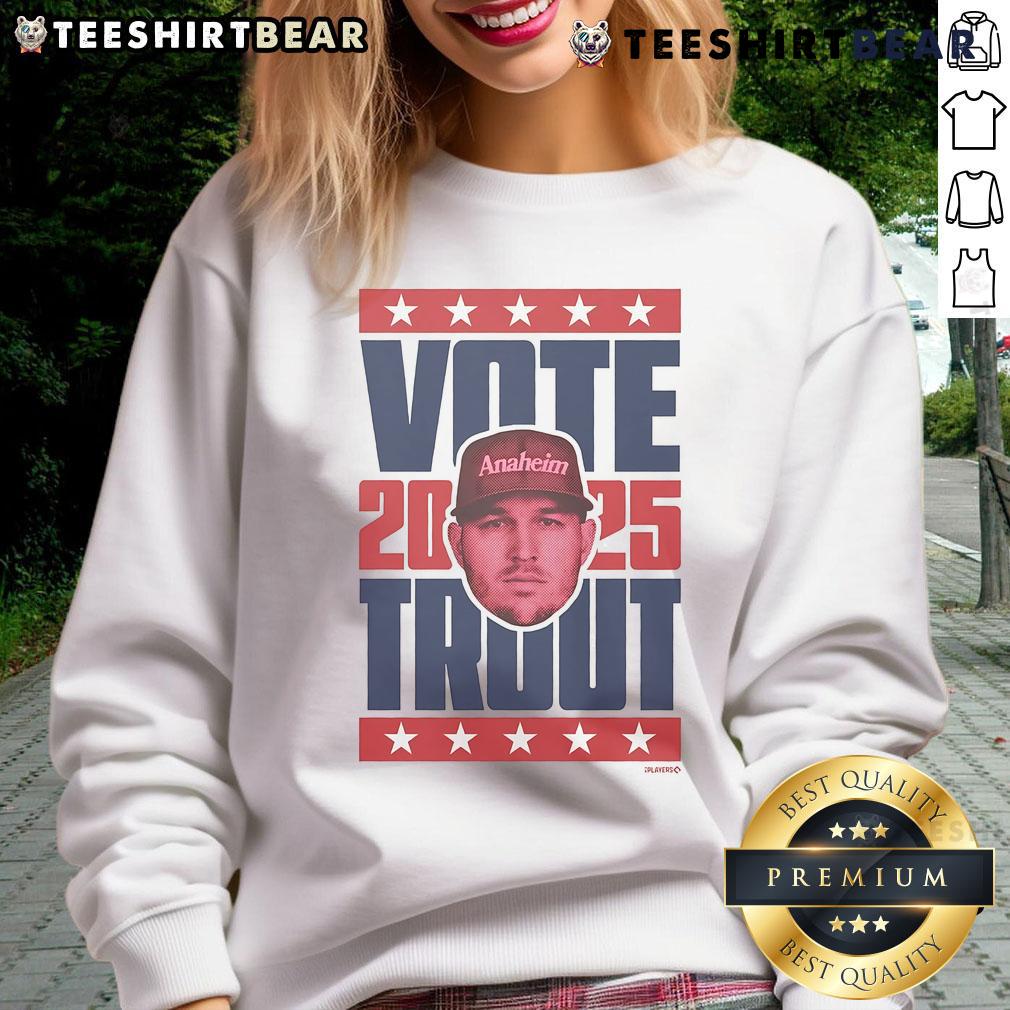 Premium Mike Trout 2025 Vote Sweatshirt Premium Mike Trout 2025 Vote Sweatshirt featuring stylish design and vibrant colors, perfect for baseball fans.