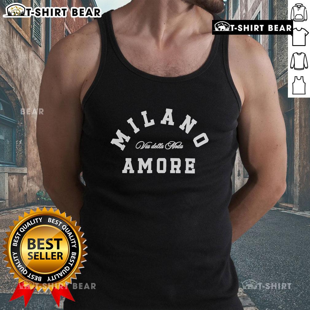 Premium Milanoamore Via Della Moda Tank Top Premium Milanoamore Via Della Moda tank top in stylish design, perfect for fashion-forward summer outfits.