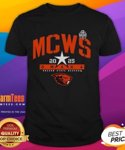 Alt Text: Premium Oregon State Beavers College World Series 2025 Mcws T-Shirt featuring team logo and vibrant colors.