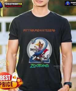 Premium Pittsburgh Steelers Zootopia 2 T-Shirt featuring vibrant graphics and comfortable fit for fans and collectors.