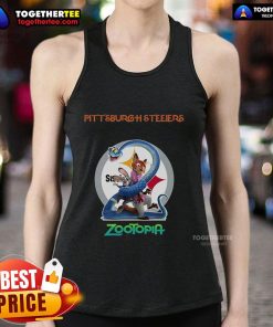Premium Pittsburgh Steelers Zootopia 2 tank top featuring vibrant graphics and a comfortable fit for fans.