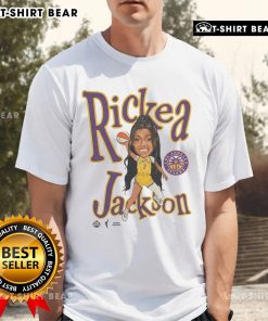 Alt Text: Premium Playa Society Rickea Jackson Sketch T-Shirt featuring a stylish design, perfect for casual wear.
