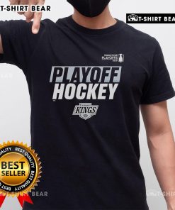 Premium Playoff Hockey Los Angeles Kings 2025 Stanley Cup Playoffs T-Shirt featuring team colors and logo design.