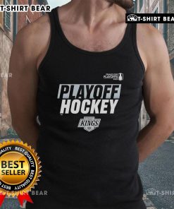Premium Playoff Hockey Los Angeles Kings 2025 Stanley Cup Playoffs tank top featuring team colors and logo.