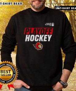 Premium Ottawa Senators sweatshirt for 2025 Stanley Cup Playoffs, featuring team logo and playoff design.