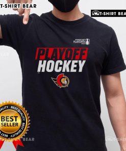 Premium Playoff Hockey Ottawa Senators T-Shirt for 2025 Stanley Cup Playoffs, featuring team logo and vibrant design.