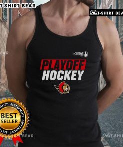 Premium Ottawa Senators tank top for 2025 Stanley Cup Playoffs featuring team colors and logo, perfect for fans.