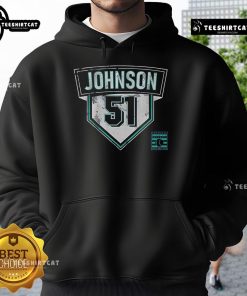 Premium Randy Johnson 51 Hoodie in black, featuring stylish design and comfortable fit for fans and collectors.