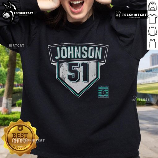 Premium Randy Johnson 51 Sweatshirt featuring a classic design and high-quality fabric, perfect for baseball fans.