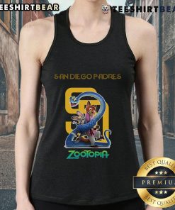 Premium San Diego Padres Zootopia 2 tank top featuring vibrant graphics and a stylish design for baseball fans.