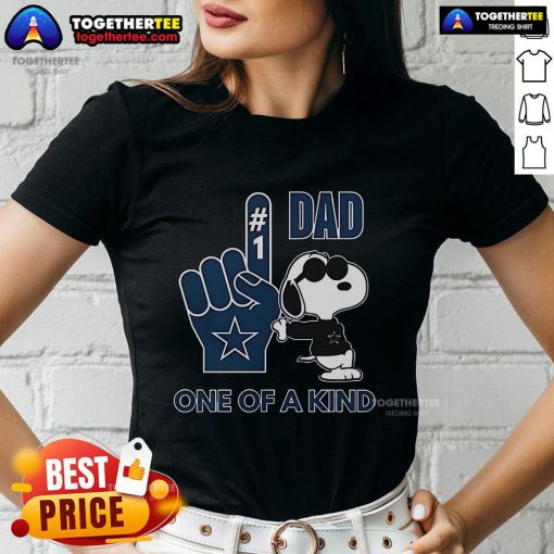 Premium Snoopy Dallas Cowboys 1 DAD ladies tee featuring unique design and vibrant colors for NFL fans.