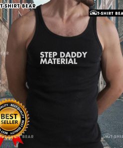 Stylish Premium Step Daddy Material Tank Top in black, perfect for casual summer outfits and showcasing confidence.