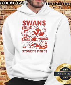 Premium Swans Sydney's Finest cartoon hoodie featuring vibrant colors and stylish design for fans of Sydney Swans.