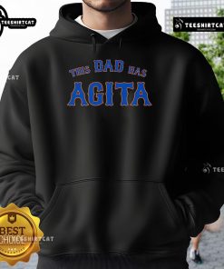 Alt Text: Premium 'This Dad Has Agita' Hoodie in comfortable fabric, perfect for stylish dads who appreciate humor and comfort.