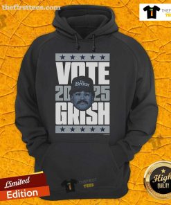 Premium Trent Grisham 2025 Vote Hoodie showcasing stylish design perfect for fans supporting the baseball star.
